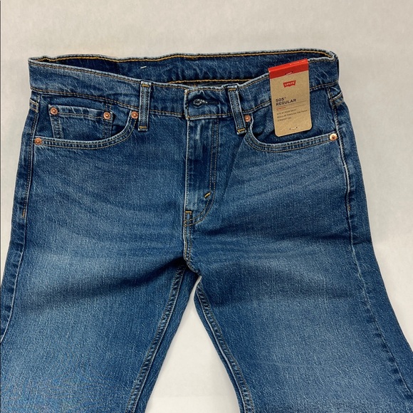 Levi's Men's Bootcut Jeans in Classic Blue - Picture 2 of 9